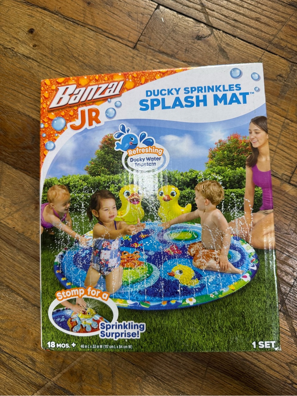 Banzai Jr Ducky Sprinkles Splash Mat - Blue